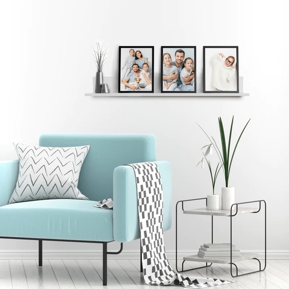 18” Photo and Collector Ledge, White - Picture 2 of 2